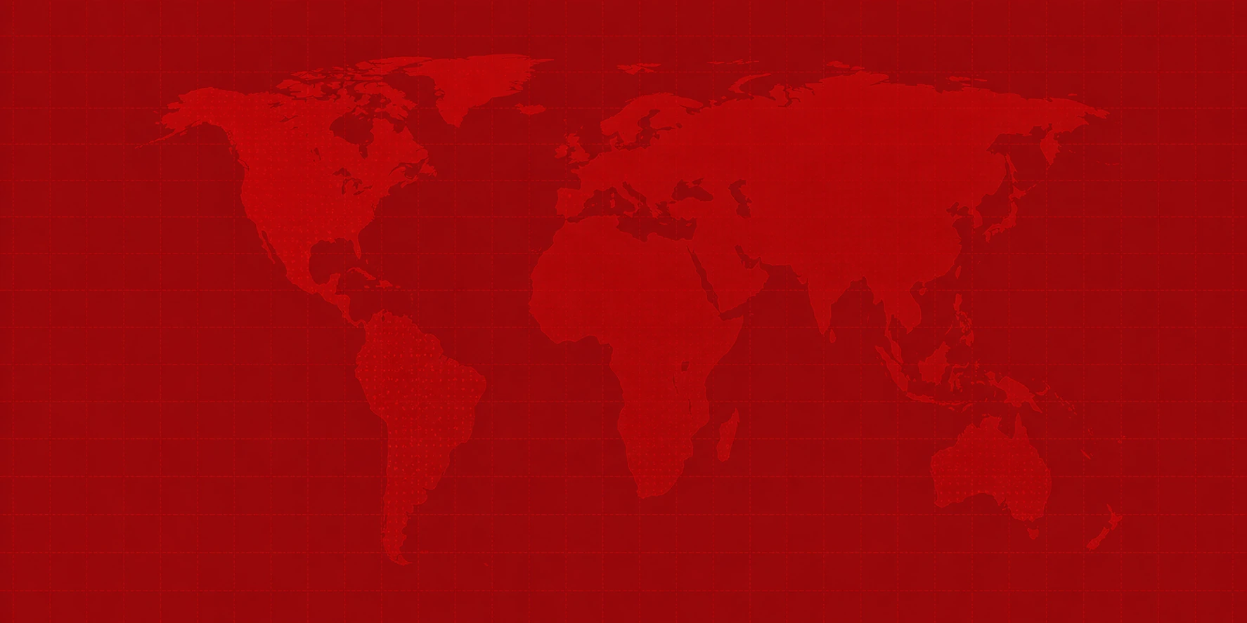 Red world map representing GTIG global coordination